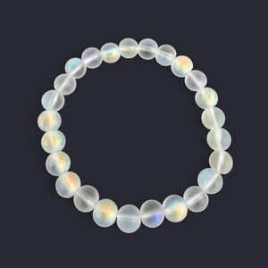 Iridescent Glass Bead Bracelet
